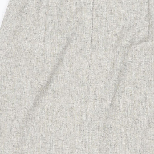 Oscar B Womens Beige Polyester Straight & Pencil Skirt Size 18 Zip