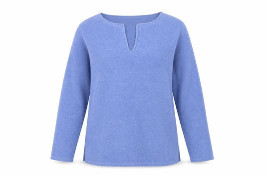 Front view of Next women’s blue polyester pullover sweatshirt, size M, pullover