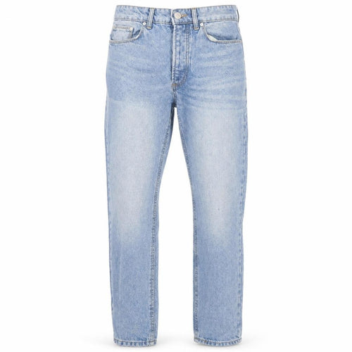 Boohoo Mens Blue Cotton Straight Jeans Size 30 in L27 in Regular Button