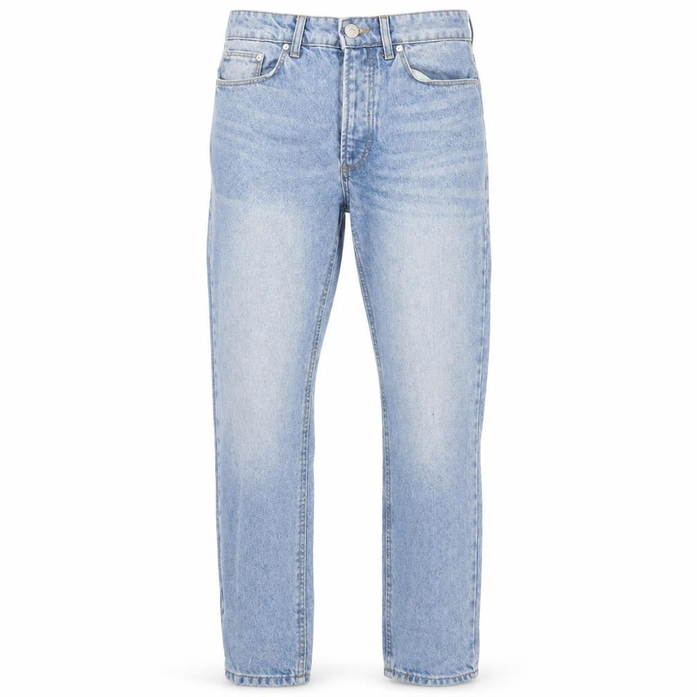 Boohoo Mens Blue Cotton Straight Jeans Size 30 in L27 in Regular Button