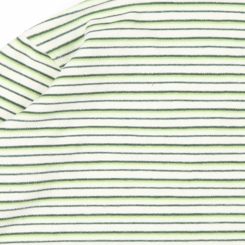 Craghoppers Womens Green Striped Polyester Pullover Sweatshirt Size 10 Zip