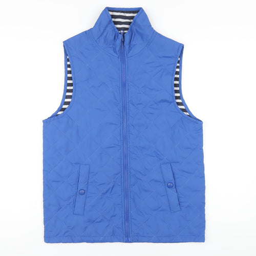 Cotton Traders Womens Blue Gilet Jacket Size S Zip