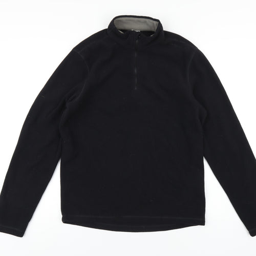 DECATHLON Mens Black Polyester Pullover Sweatshirt Size M