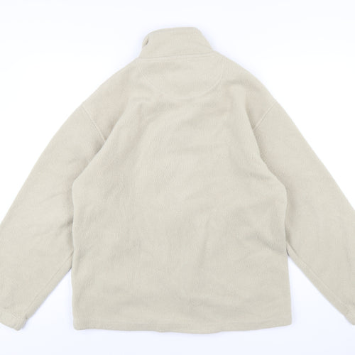 Classic Womens Beige Jacket Size S Zip