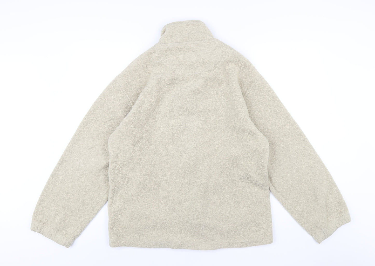 Classic Womens Beige Jacket Size S Zip
