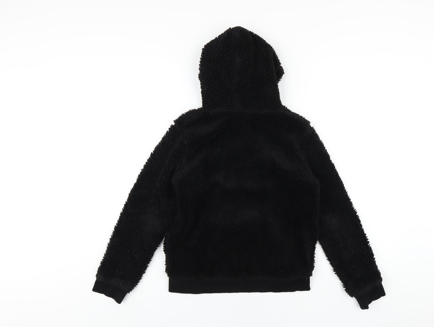 Hype Boys Black Polyester Pullover Hoodie Size 11-12 Years Pullover