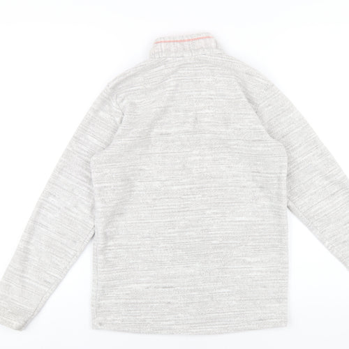 DECATHLON Girls Grey Polyester Pullover Sweatshirt Size 14 Years Zip