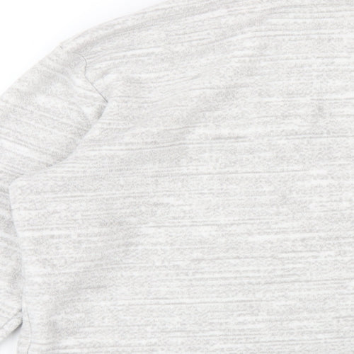 DECATHLON Girls Grey Polyester Pullover Sweatshirt Size 14 Years Zip