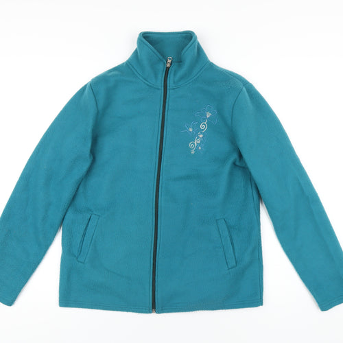 Anne De Lancay Womens Blue Jacket Size S Zip