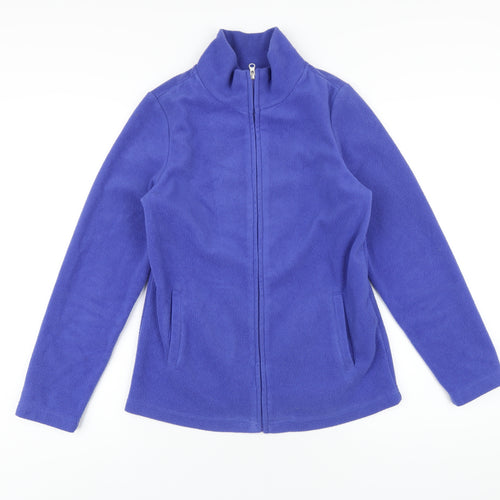 bonprix Womens Blue Jacket Size S Zip