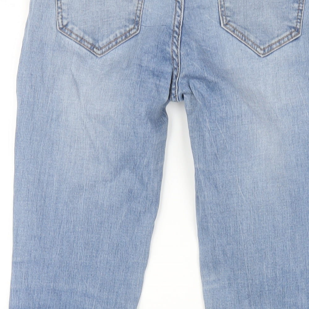 New Look Womens Blue Cotton Skinny Jeans Size 8 L27 in Regular Zip