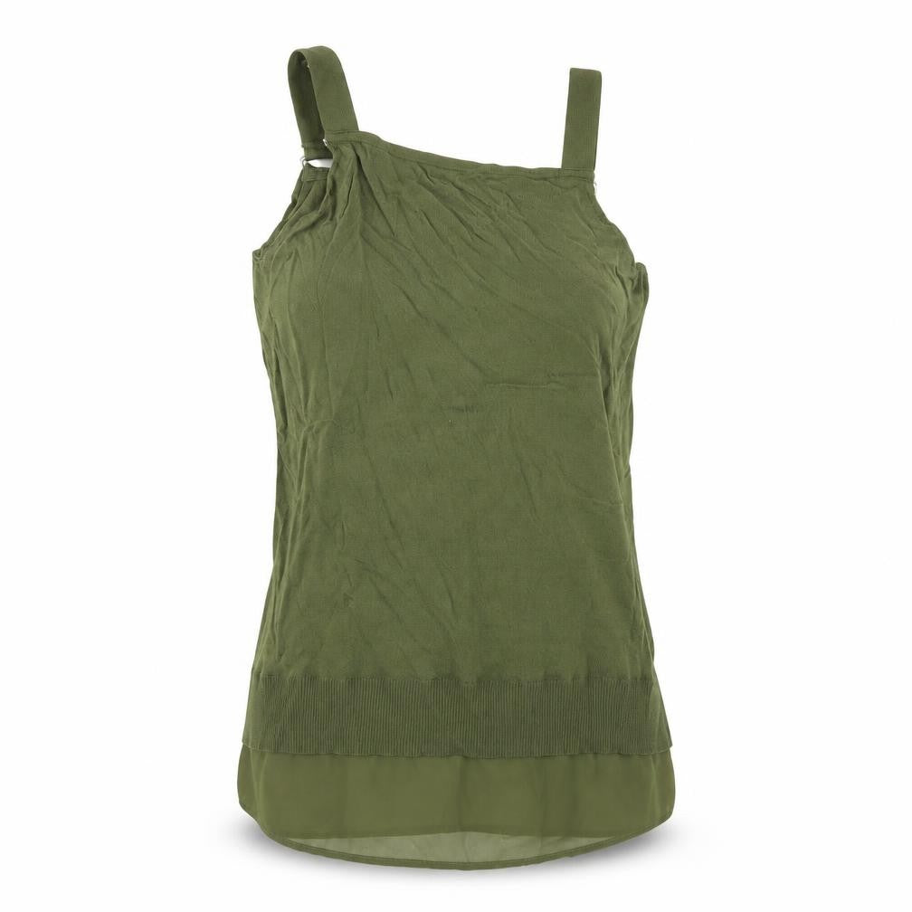 Next Womens Green Viscose Basic T-Shirt Size S Square Neck