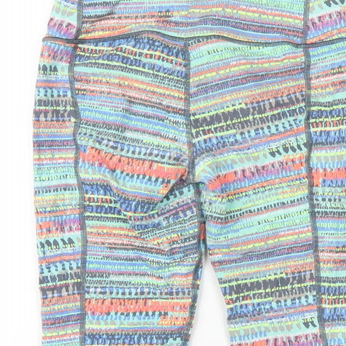 Victoria's Secret Womens Multicoloured Geometric Polyamide Capri Leggings Size S L16 in Regular Pullover