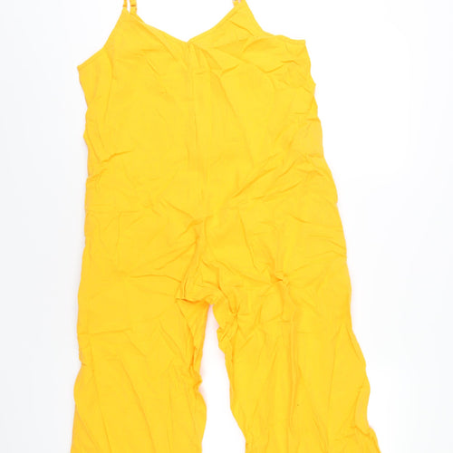 ASOS Womens Orange Vinyl Jumpsuit One-Piece Size 6 L23 in Pullover