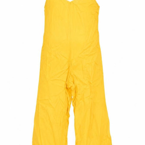 ASOS Womens Orange Vinyl Jumpsuit One-Piece Size 6 L23 in Pullover
