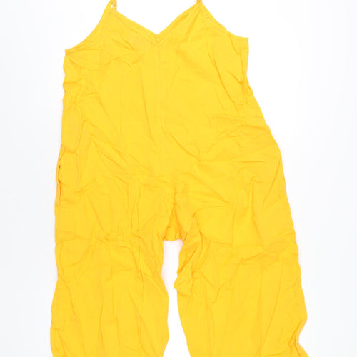 ASOS Womens Orange Vinyl Jumpsuit One-Piece Size 6 L23 in Pullover