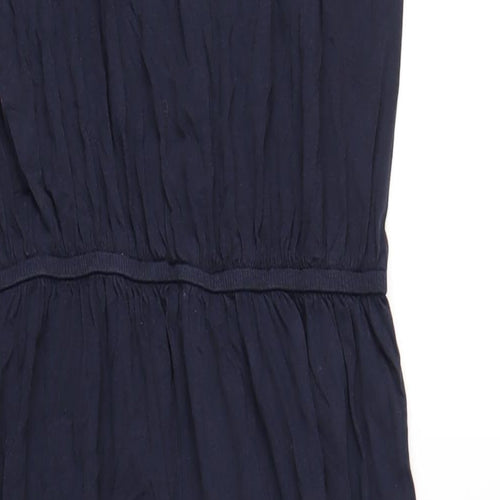 New Look Womens Blue Cotton Jumpsuit One-Piece Size 18 L27 in Pullover