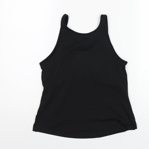 La Senza Womens Black Polyester Basic Tank Size 12 Scoop Neck