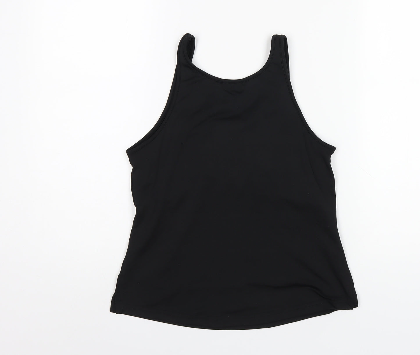 La Senza Womens Black Polyester Basic Tank Size 12 Scoop Neck