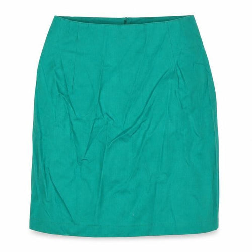 Chelsea Girl Womens Green Cotton A-Line Skirt Size 14 Zip