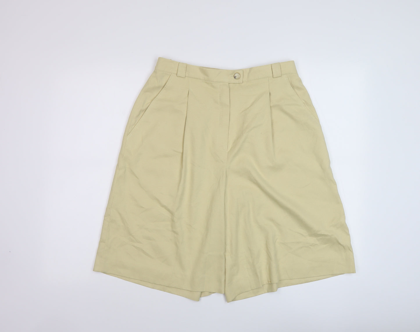 Neumann Womens Beige Polyester Culotte Shorts Size 16 L11 in Regular Button