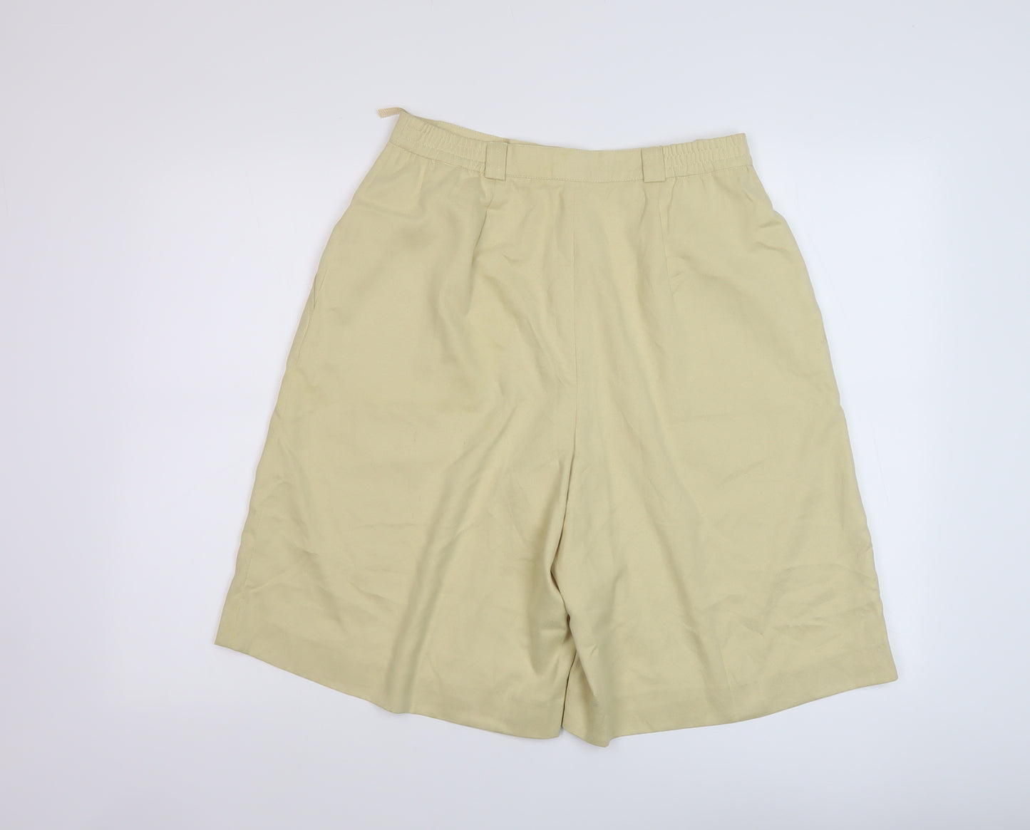 Neumann Womens Beige Polyester Culotte Shorts Size 16 L11 in Regular Button