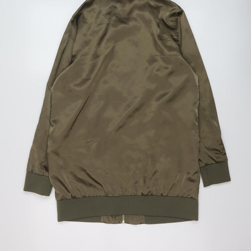 The Editors Market Womens Green Bomber Jacket Jacket Size S Zip