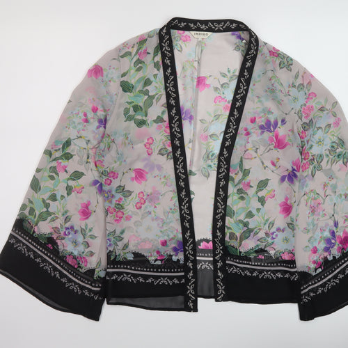 Indigo Womens Multicoloured Floral Polyester Cover Up Size 8