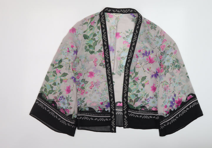 Indigo Womens Multicoloured Floral Polyester Cover Up Size 8