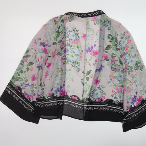 Indigo Womens Multicoloured Floral Polyester Cover Up Size 8