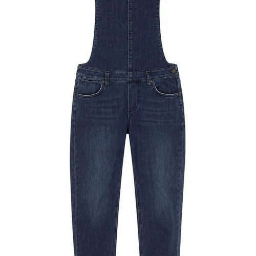 IDA Womens Blue Cotton Dungaree One-Piece Size S L30 in Button