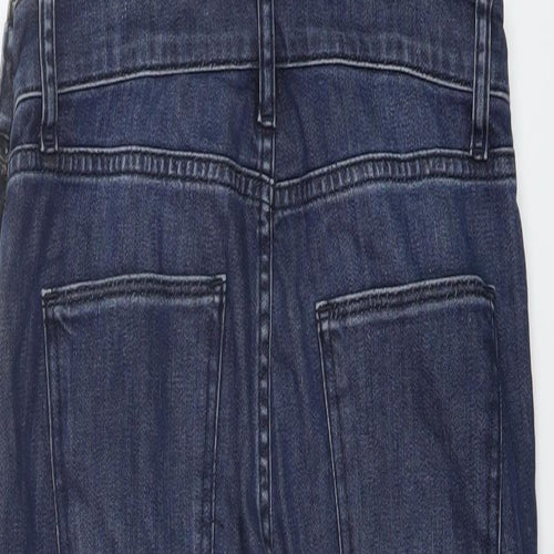 IDA Womens Blue Cotton Dungaree One-Piece Size S L30 in Button