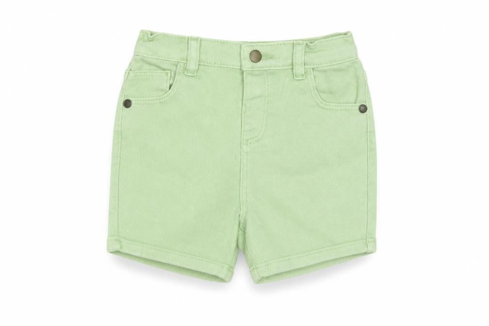 Marks and Spencer Boys Green Cotton Bermuda Shorts Size 2 Years Regular Zip