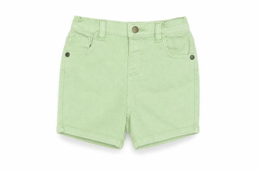 Marks and Spencer Boys Green Cotton Bermuda Shorts Size 2 Years Regular Zip