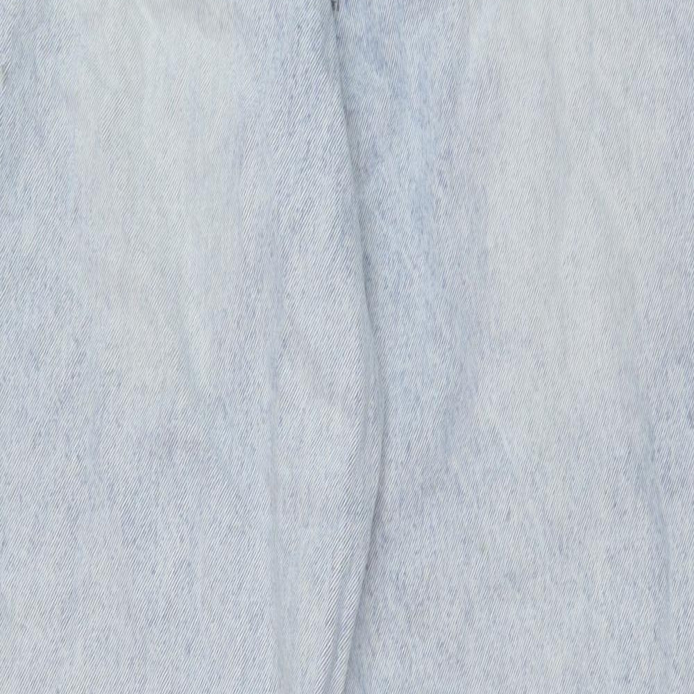 Cotton On Womens Blue Cotton Mom Jeans Size 6 L28 in Regular Button