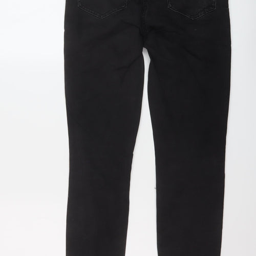 NEXT Womens Grey Cotton Skinny Jeans Size 10 L20 in Regular Button