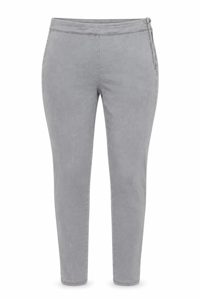 Savida Womens Grey Cotton Skinny Jeans Size 12 L27 in Regular Zip