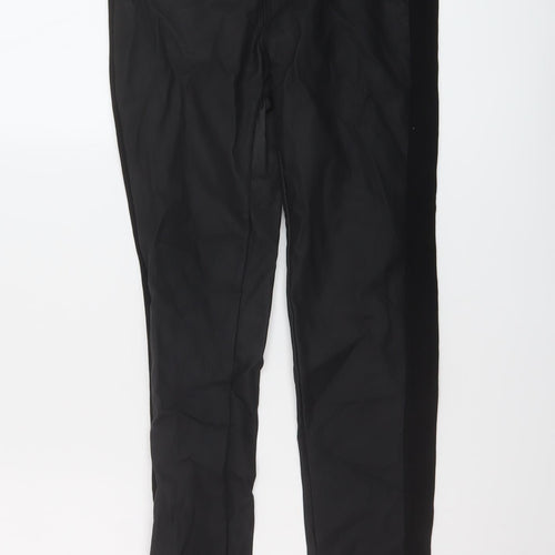 Daysie Womens Black Cotton Trousers Size 8 L27 in Regular Button