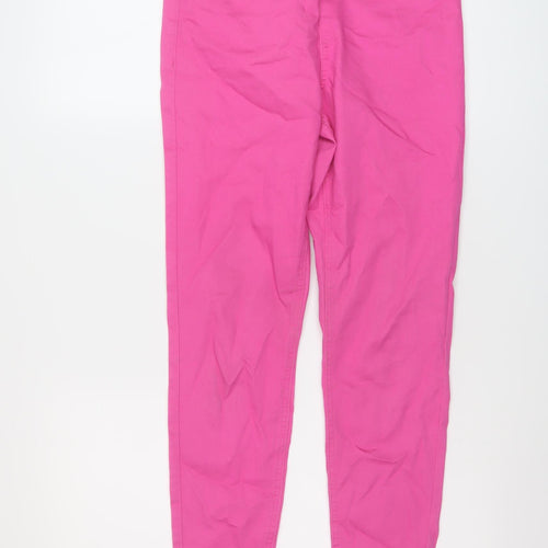 Marks and Spencer Womens Pink Cotton Jegging Jeans Size 10 L26 in Regular