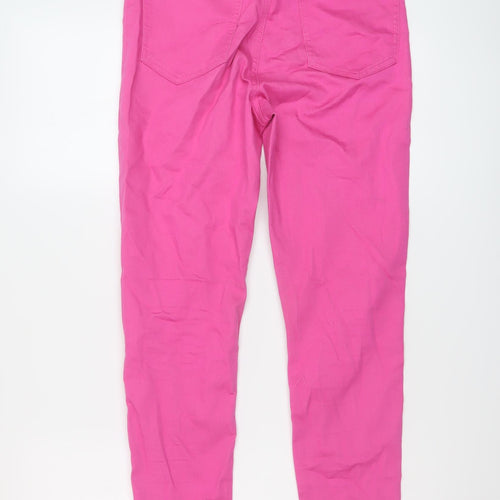 Marks and Spencer Womens Pink Cotton Jegging Jeans Size 10 L26 in Regular