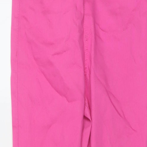Marks and Spencer Womens Pink Cotton Jegging Jeans Size 10 L26 in Regular