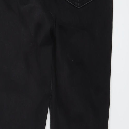 Denim & Co. Womens Black Cotton Skinny Jeans Size 12 L29 in Regular Button