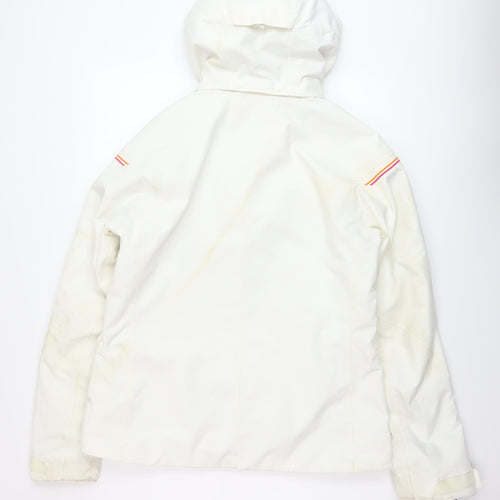 Halti Womens White Ski Jacket Coat Size 14 Zip