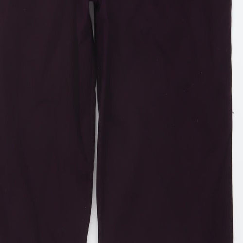 H&M Mens Purple Cotton Straight Jeans Size 32 in L31 in Regular Button