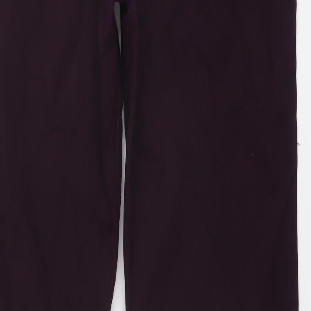 H&M Mens Purple Cotton Straight Jeans Size 32 in L31 in Regular Button