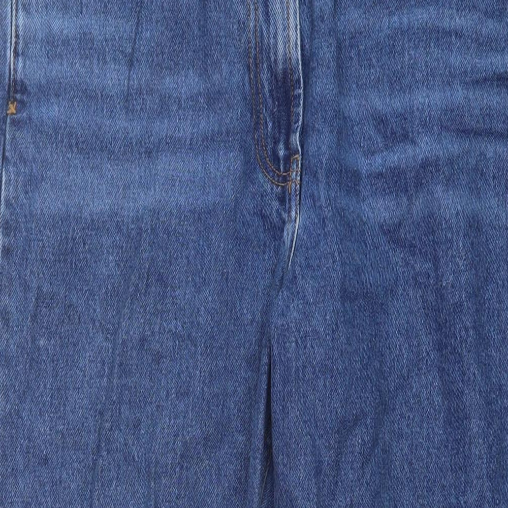 COLLUSION Womens Blue Cotton Mom Jeans Size 30 in L26 in Regular Button