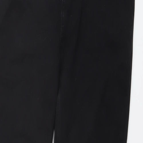TU Womens Black Cotton Skinny Jeans Size 14 L26 in Regular Button