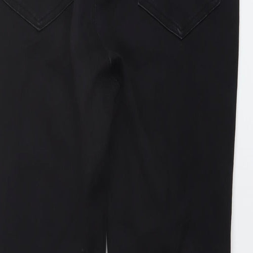 TU Womens Black Cotton Skinny Jeans Size 14 L26 in Regular Button