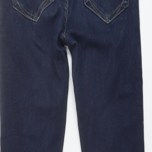 River Island Womens Blue Cotton Skinny Jeans Size 10 L29 in Regular Button