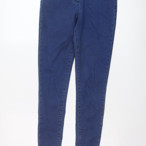 M&Co Womens Blue Cotton Jegging Jeans Size 10 L28 in Regular